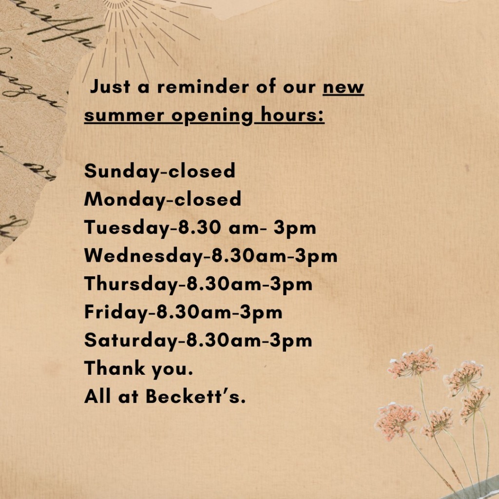 New Opening Hours